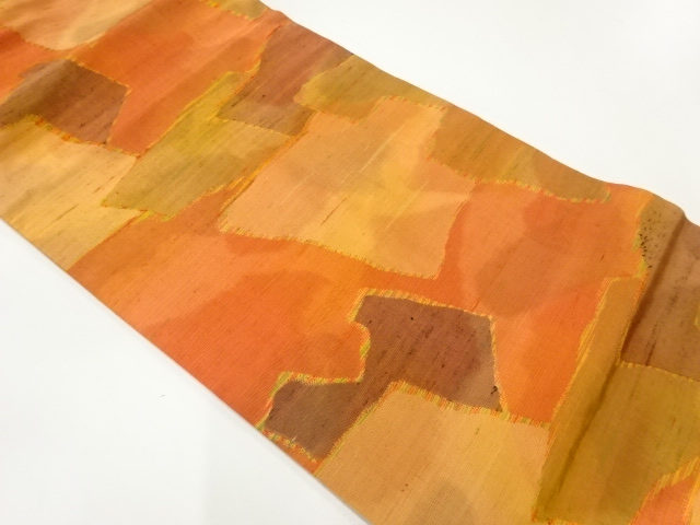 JAPANESE NAGOYA OBI / TSUMUGI / WOVEN ABSTRACT